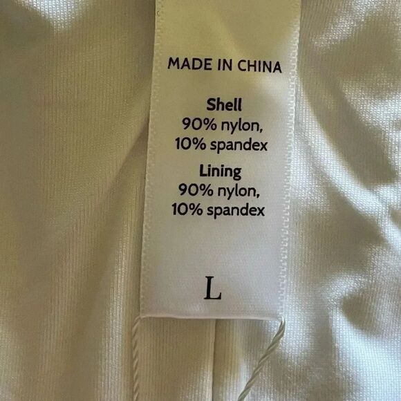 Andie THE PALOMA RIB White One Piece Adjustable Straps Padded  Suit SZ L #1437 - Picture 8 of 12